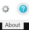 About button on the toolbar.