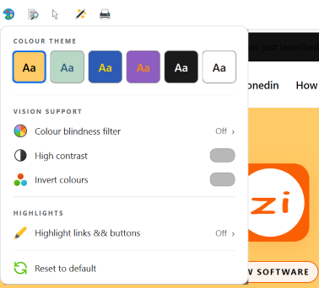 The page recoloured with a warm yellow theme.